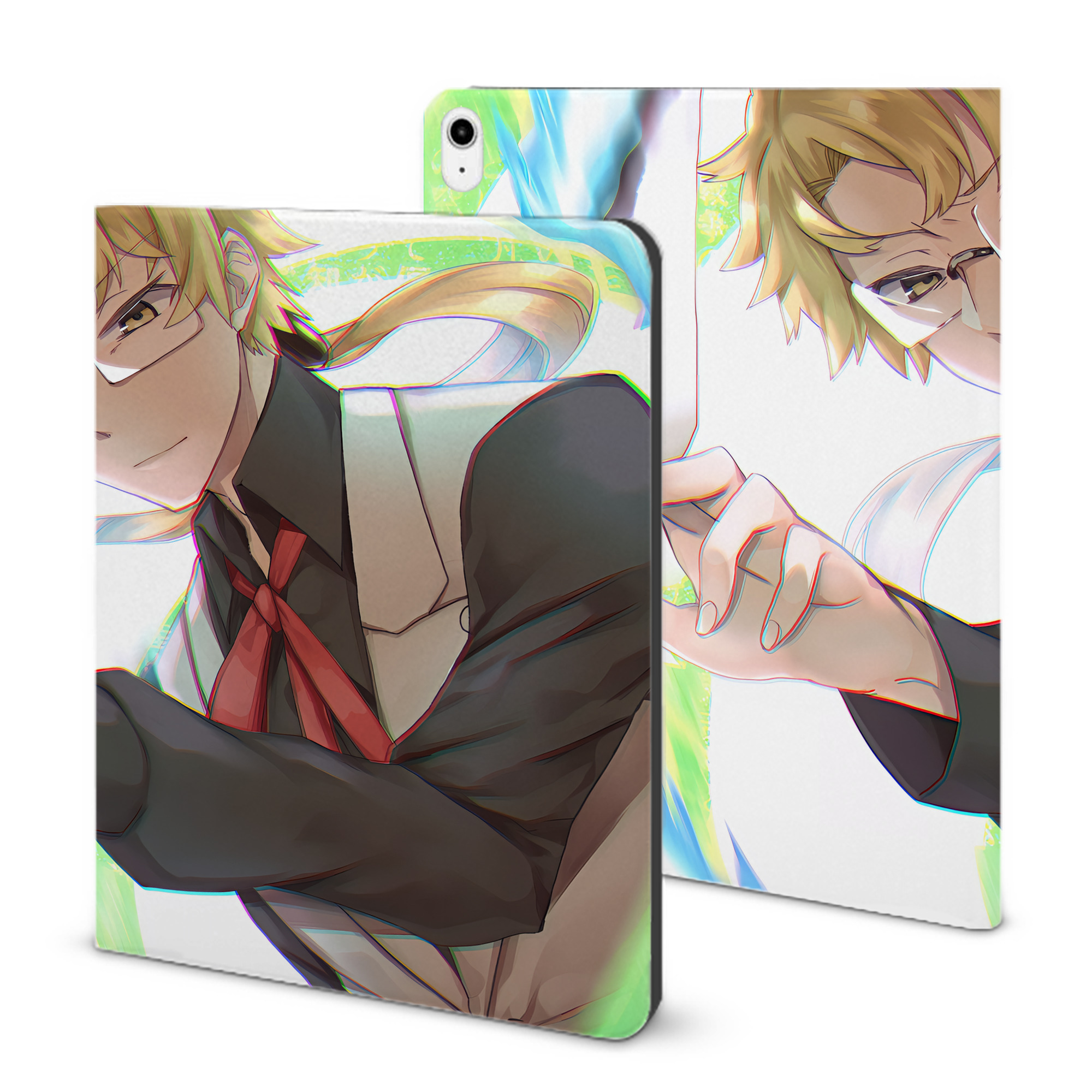 （画像用） 文豪ストレイドッグス Bungo Stray Dogs IPadケース ペンホルダー付き ブックスタイルデザイン